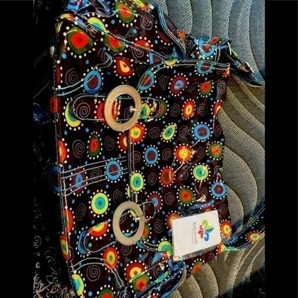 Kalencom multi colored many pocket Diaper Bag